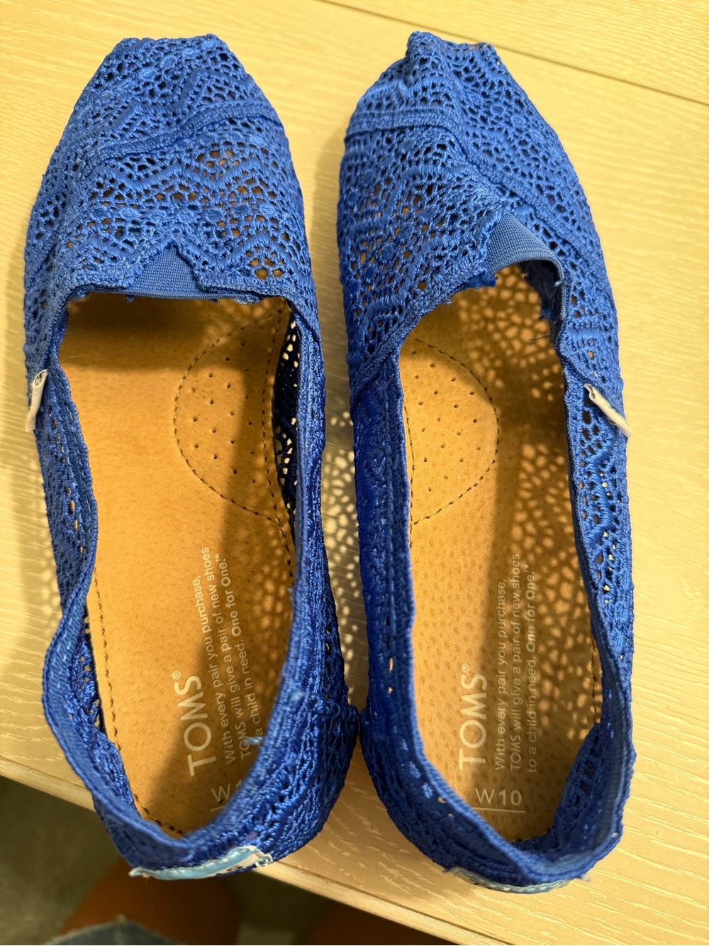 *EUC* TOMS Women’s Alpargata Moroccan Crochet Slip On Shoes - Picture 6 of 7